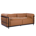 Le Corbusier LC3 Grand Modele bi eserlekuko sofa